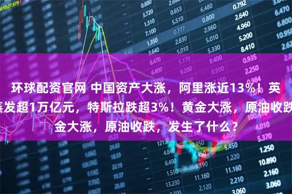 环球配资官网 中国资产大涨，阿里涨近13%！英伟达市值一夜蒸发超1万亿元，特斯拉跌超3%！黄金大涨，原油收跌，发生了什么？